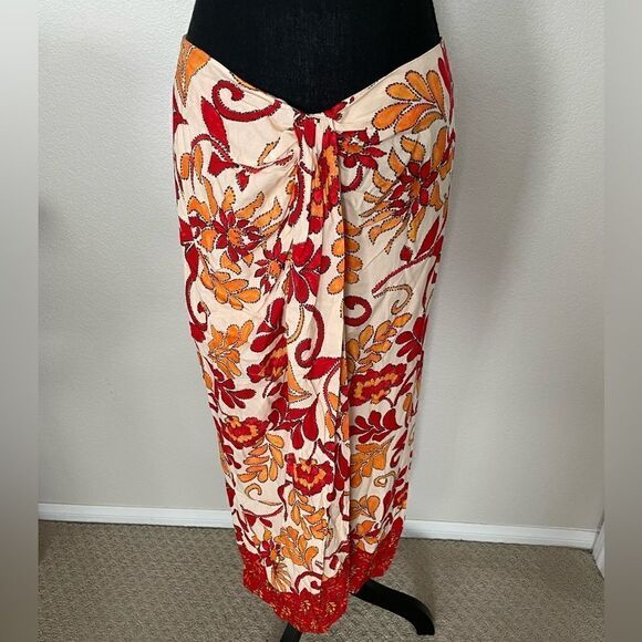 NWT Zara Printed Wrap Midi Skirt - Picture 3 of 10